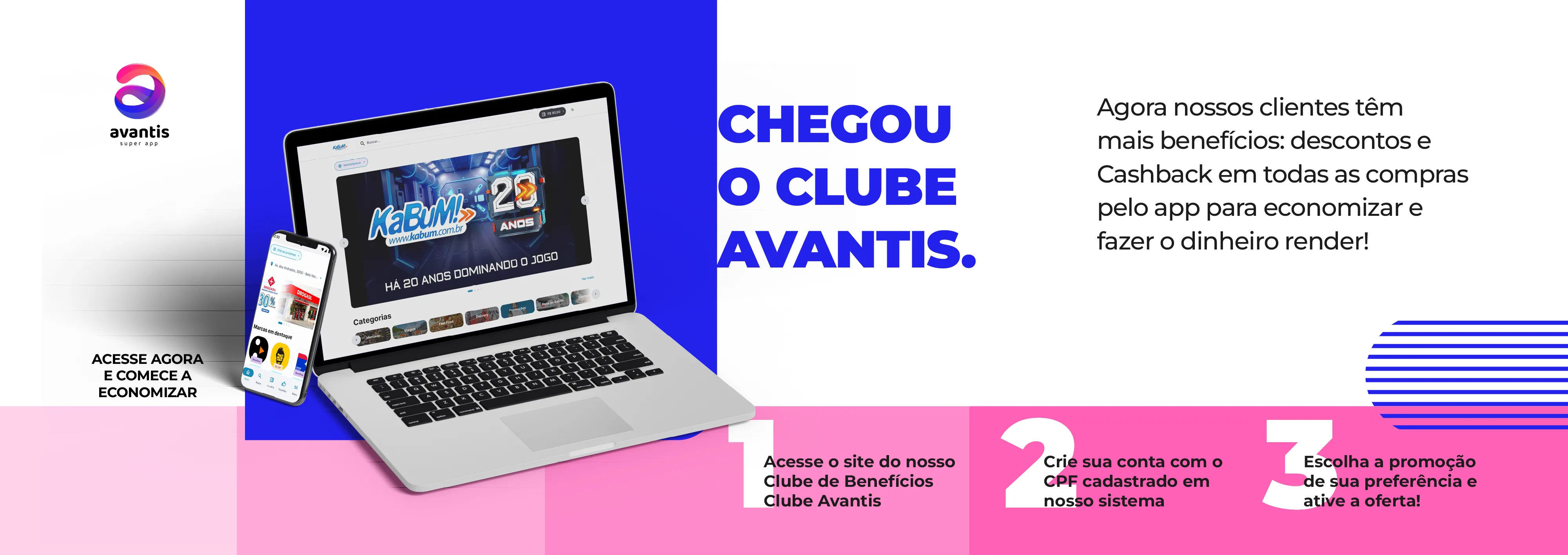 Banner Avantis Clube